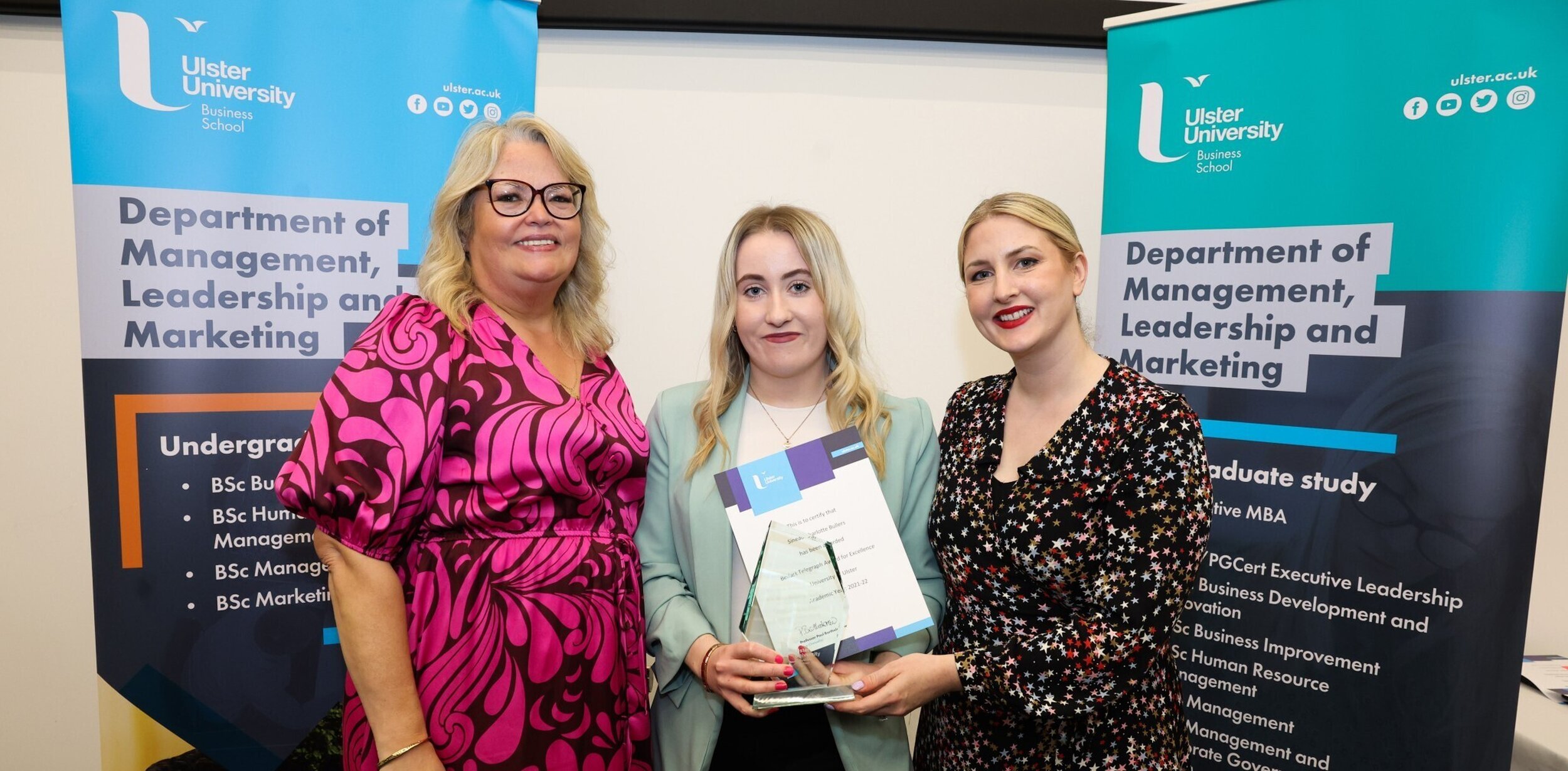 Belfast Telegraph supports future leaders from Ulster University.